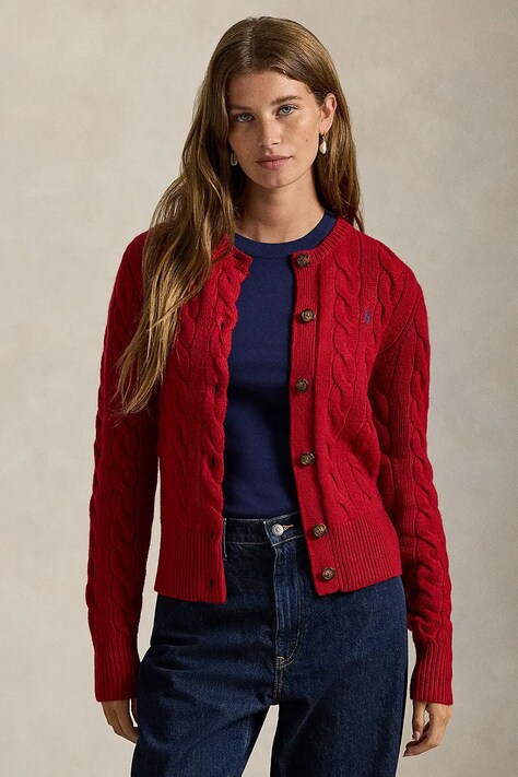 Μάλλινο πουλόβερ Polo Ralph Lauren χρώμα: μπεζ, 211972104