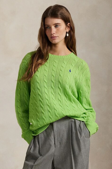 Πουλόβερ Polo Ralph Lauren χρώμα: πράσινο, 211972115