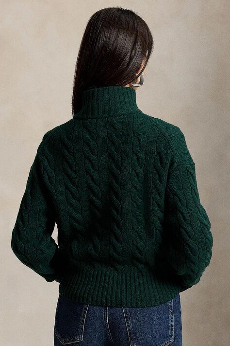 Polo Ralph Lauren Sweter damski wełniany zielony 211972130