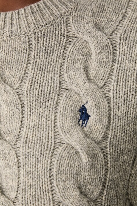 Polo Ralph Lauren Sweter damski wełniany szary 211A91216