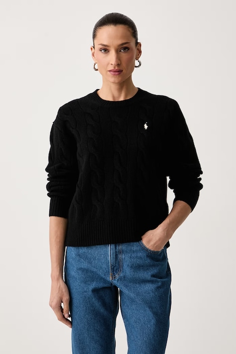 Polo Ralph Lauren Svetr dámský vlněný černý 211A91216