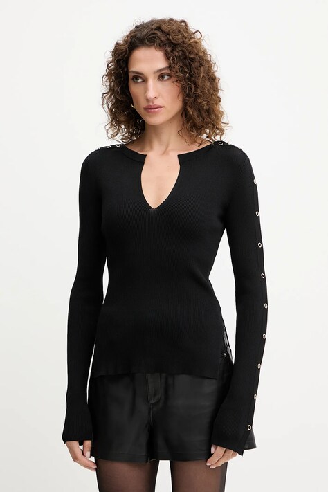 Patrizia Pepe sweter damski kolor czarny 8K0328 K280