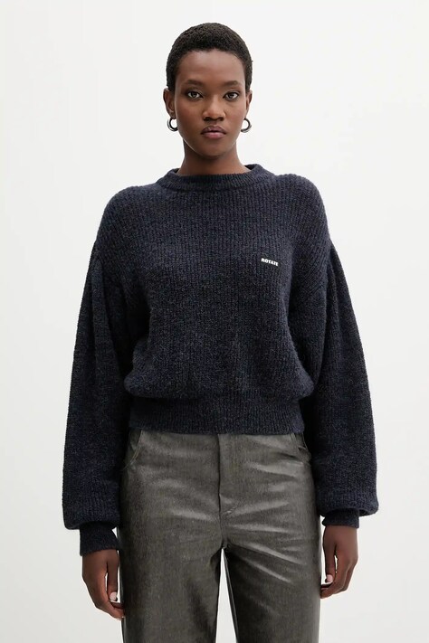 Rotate sweter z wełną 0 kolor granatowy 1142781725
