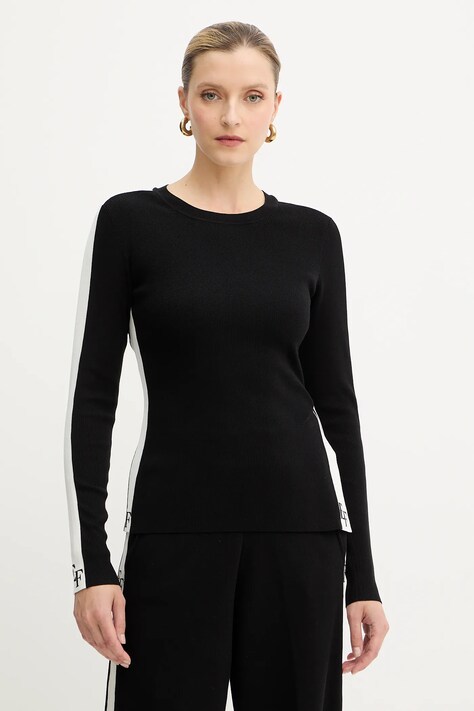 Elisabetta Franchi pulover culoarea negru, light, MK03S56E2