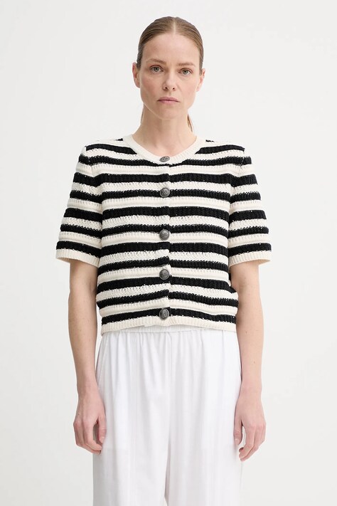 Kardigán Gestuz čierna farba, teplé, 10910117