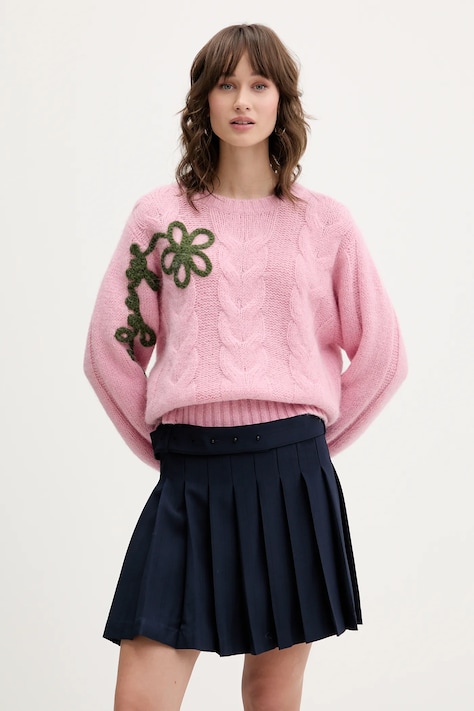 Stine Goya maglione con lana 0 colore rosa  SG-AW25-K050-2418