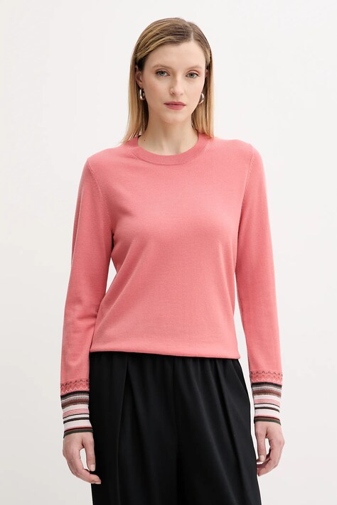 PS Paul Smith pulover de lână culoarea portocaliu, light, W2R-577N-T31327