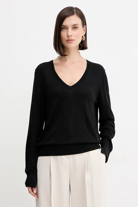 BOSS Orange pulover culoarea negru, light, 50543956