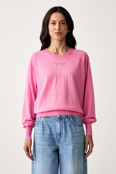Pinko pulover pentru femei cu lână roz 105417 A18M