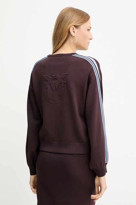 Pinko sweter damski kolor fioletowy lekki 105392 A2FQ