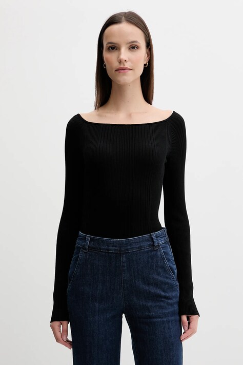 United Colors of Benetton pulover culoarea negru, light, 16UYD10E7