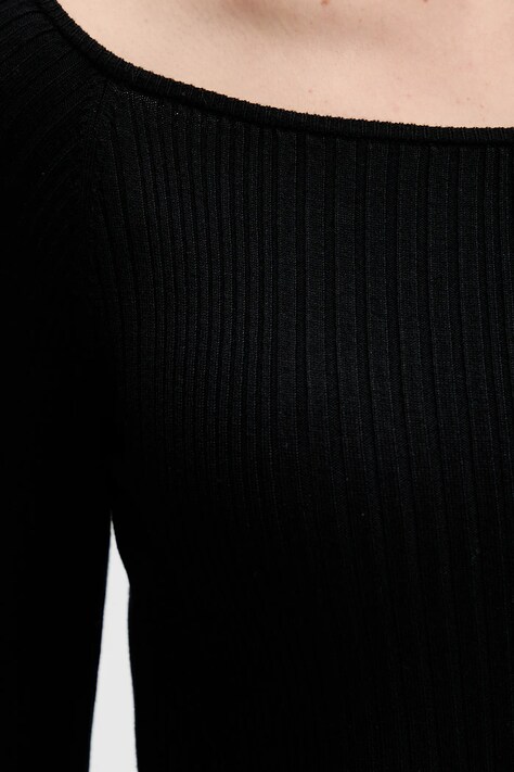 United Colors of Benetton светр жіночий з віскозою — AW25-SWD092, чорний — фото 5