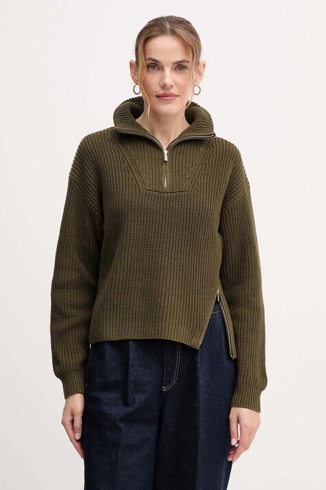 OUI sweter damski kolor zielony 94273