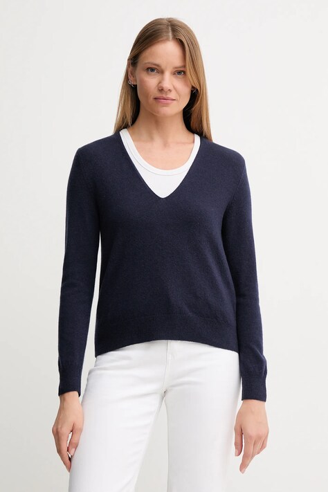 United Colors of Benetton maglione in lana donna colore blu navy  1002D401Y