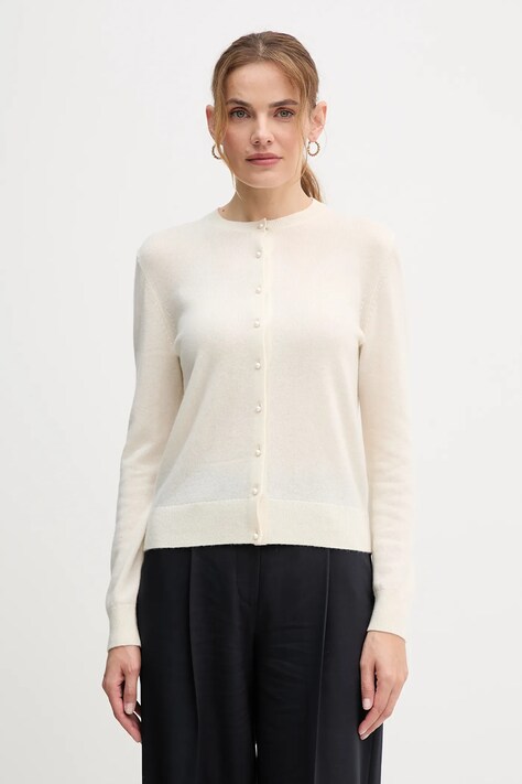 United Colors of Benetton kardigan kaszmirowy damski kolor beżowy 1033D502A