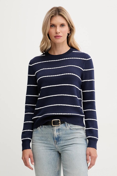 United Colors of Benetton sweter damski kolor granatowy lekki 104ME10EB