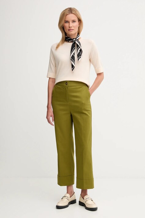 United Colors of Benetton sweter wełniany damskie kolor beżowy lekki 11AHD10E6
