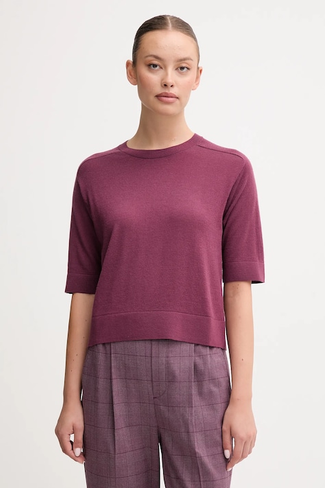 United Colors of Benetton pulover de lână culoarea violet, light, 11AHD10E6