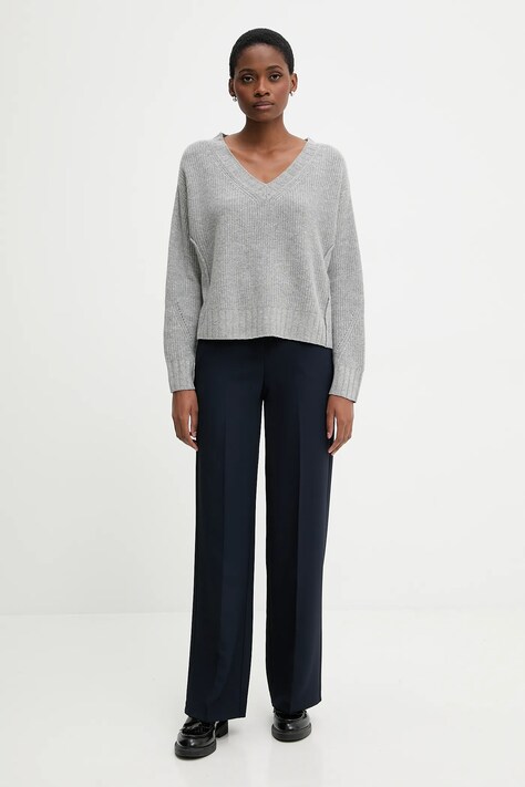 Светр із додаванням вовни United Colors of Benetton — AW25-SWD0AE, сірий — фото 2