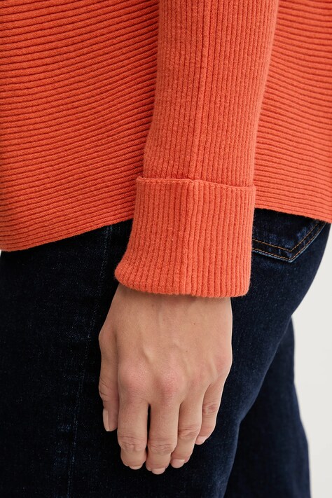 United Colors of Benetton sweter z dodatkiem wełny damski kolor pomarańczowy 1Y6SD10CH