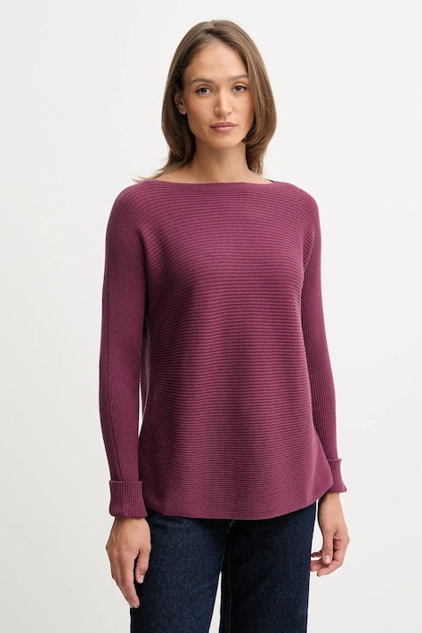 United Colors of Benetton sweter z dodatkiem wełny damski kolor fioletowy 1Y6SD10CH