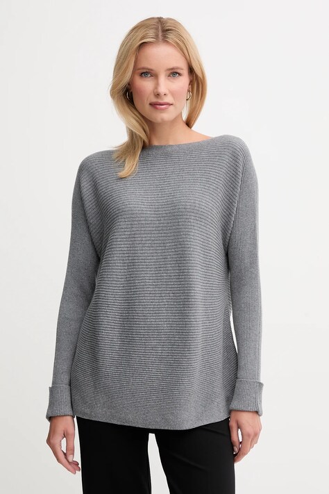 United Colors of Benetton sweter z dodatkiem wełny damski kolor szary 1Y6SD10CH