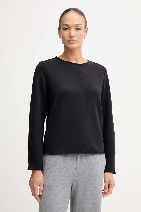 United Colors of Benetton bluză culoarea negru, uni, 3QAFD10AU