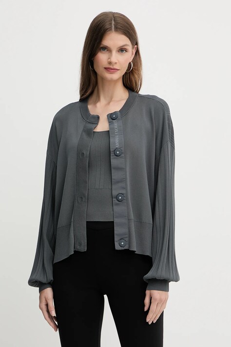Armani Exchange cardigan culoarea gri, light, XW000762 AF10352