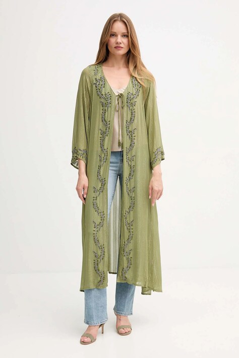 Hoss Intropia sacou culoarea verde, oversize, 5432680