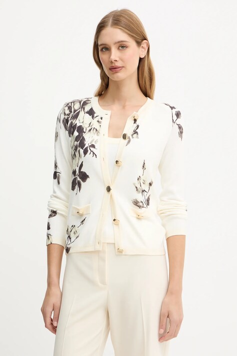 Blugirl Blumarine kardigan i top 2-pack damski kolor beżowy lekki RF5069.MAB01
