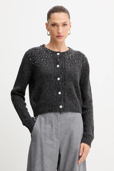 Fracomina cardigan culoarea gri, FJ25WT8001K47401
