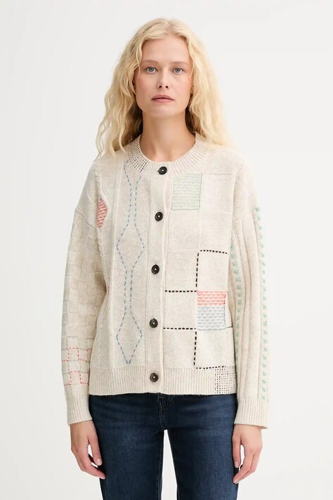 PS Paul Smith cardigan de lână culoarea bej, light, W2R-655N-T31380