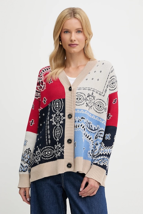 Bavlnený kardigán Weekend Max Mara BAOBAB tmavomodrá farba, 2525346051600