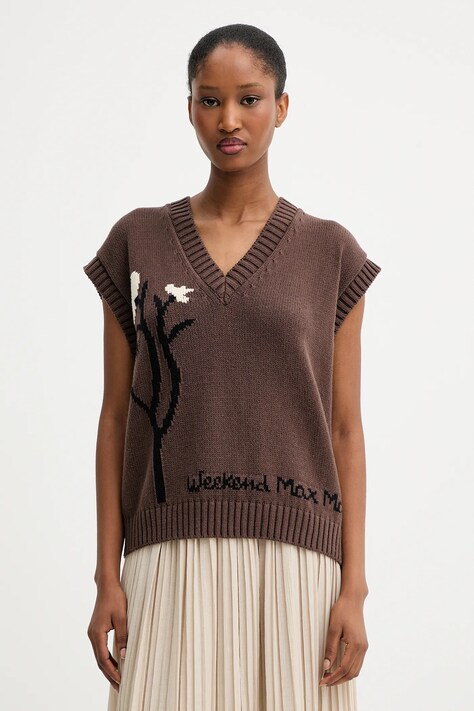 Безрукавка Weekend Max Mara CRUSCA цвет коричневый  2525356041600