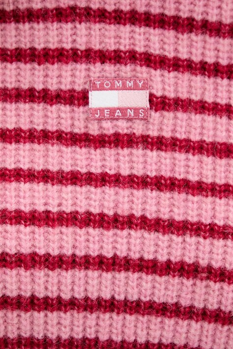 Tommy Jeans pulover din amestec de lână culoarea roz, DW0DW21677