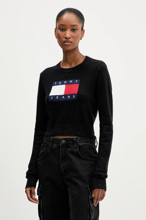 Tommy Jeans sweter damski kolor czarny DW0DW21690