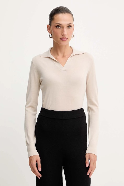 Μάλλινο πουλόβερ Weekend Max Mara CAPPA χρώμα: μπεζ, 2525366052600