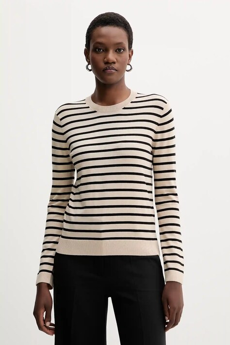 Πουλόβερ με μετάξι Weekend Max Mara SICILIA χρώμα: μπεζ, 2525366082600