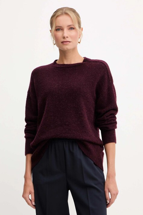 Свитер с добавлением шерсти Patrizia Pepe цвет бордовый  2K0326 K293