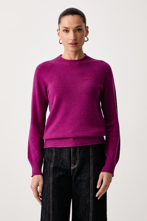 Lacoste Sweter damski wełniany szary AF4160