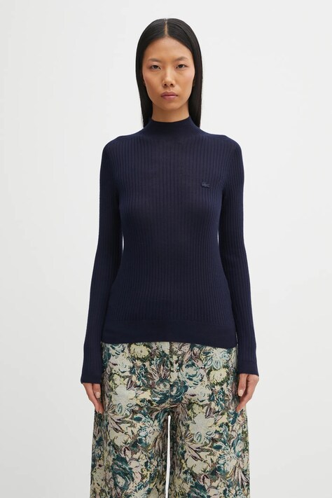 Lacoste maglione in lana donna colore verde  AF4189