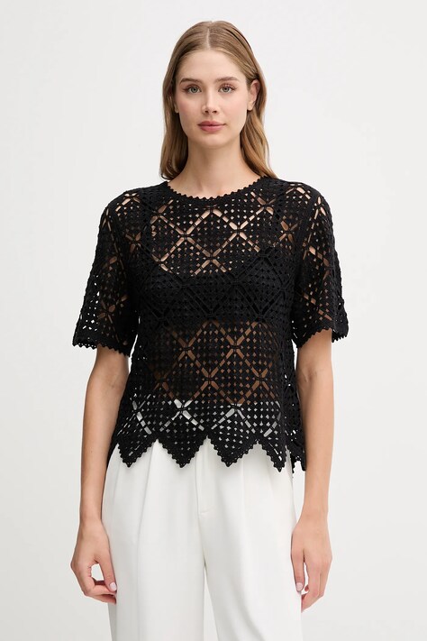 Dkny t-shirt damskie kolor czarny P5ESAX26