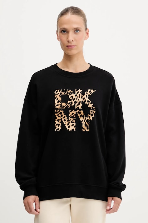 Кофта Dkny цвет чёрный с принтом DP5T1433
