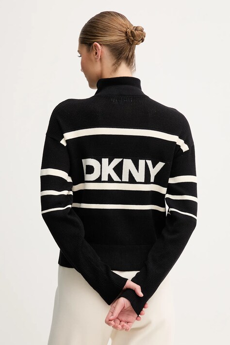 Dkny kardigan damski kolor czarny DP5R0756