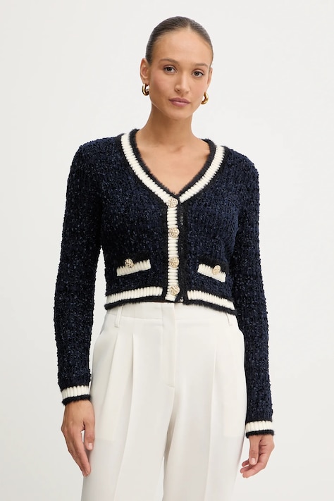 Guess cardigan AOMORI culoarea albastru marin, W5BR0E Z4090