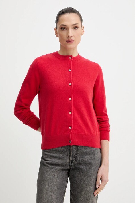 Levi's kardigan damski kolor czerwony 0037P