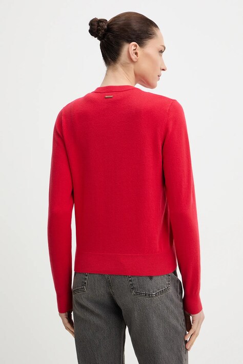 Levi's kardigan damski kolor czerwony 0037P