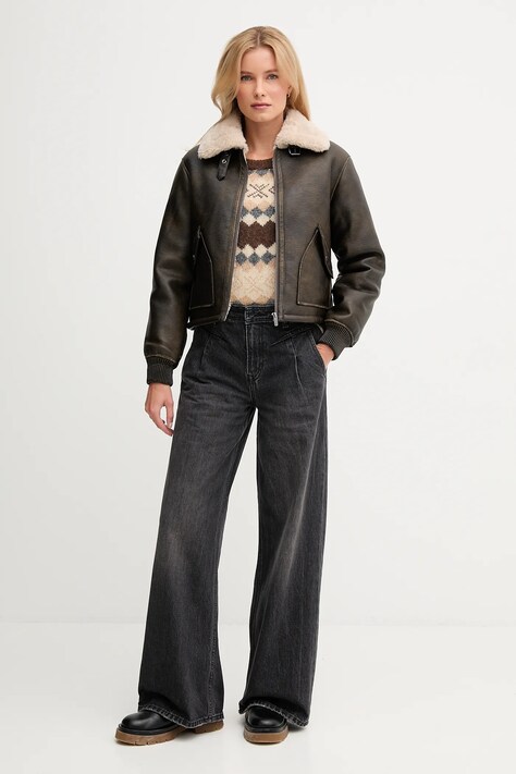 Светр із додаванням вовни Pepe Jeans — AW25-SWD0MO, коричневий — фото 2