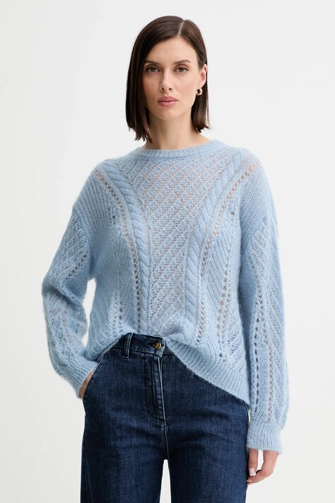 Twinset pulover de lână light, 252TT3201