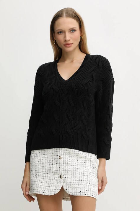 Armani Exchange sweter damski kolor czarny XW001771 AF16638